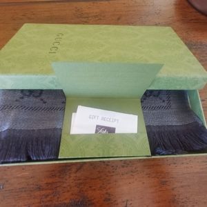 Authentic Gucci Wool Scarf with original box included